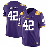 LSU Tigers 42 Aaron Moffitt Purple Nike College Football Jersey Dzhi,baseball caps,new era cap wholesale,wholesale hats